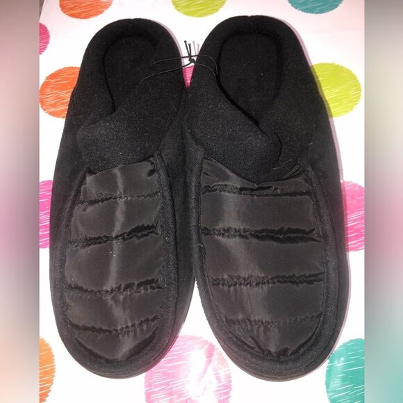 Open Trails Revolution Sz M (10-11) Men’s Black Hard Sole Mule Slippers - Picture 2 of 3